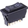 GOSIA Pulsante Interruttore Alzacristalli Elettrico Universale 5 Pin 20A 12VDC per Camion