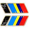 4R Quattroerre.it Fregi Sportivi Universali per Auto Peugeot, Kit Full