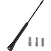 Xibao Antenne Voiture,Antenne Voiture Courte con 3 M4/M5/M6 Viti Universale,Corta per Ricezione AM e FM,Antennas Autos con Amplificatore Compatibile con Vari Modelli di Veicoli