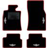 QUEMAR Tappetini Auto per MINI Clubman I R55, Bordo Rosso, 4 Ricami