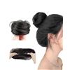 SanKristo Capelli Chignon Coda Cavallo Dritto, Capelli Finti con Elastico Bun Extension Accessorio Ciambella Finto Posticci Spessi Updo Naturale Sintetica per Donna Ragazze, Nero Marrone