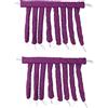 LiebeWH 2pcs a Forma di Polpo Rullo per Capelli Senza Calore Senza Bigodini di Calore Donne Ragazze per Uso Domestico Asta Arricciacapelli Strumento per lo Styling della Fascia(Viola)
