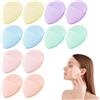 CQXSYTBN Set da 12 spugne esfolianti viso riutilizzabili in poliuretano, lavabili e delicate, tamponi per pulizia profonda, rimozione trucco e massaggio del viso per uso quotidiano