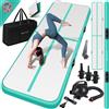 KESSER® tappetino da palestra gonfiabile airtrack 2m/3m/4m/5m/6m tappetino da ginnastica | incl. borsa di trasporto e pompa d'aria elettrica | tappetino da yoga, tappetino da tumbling, tappetino da allenamento, tappetino da palestra e fitness