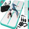 KESSER® tappetino da palestra gonfiabile airtrack 2m/3m/4m/5m/6m tappetino da ginnastica | incl. borsa di trasporto e pompa d'aria elettrica | tappetino da yoga, tappetino da tumbling, tappetino da allenamento, tappetino da palestra e fitness