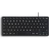 Perixx PERIBOARD-416 DE USB Keyboard German, QWERTZ Black USB hub