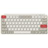 Keychron B1 Pro Tastiera wireless ultrapiatta con personalizzazione ZMK, QWERTY US ANSI, 3 modalità Bluetooth/2,4 GHz/cavo, rosso retrò