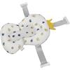 ACOGEDO Baby Bath Cushion Slip Resistence BASH TAME TOB TOB CASH con 3 Cinghie di Sicurezza Fibbia | Cuscino Bagno per Bambini Galleggianti Portatili per Neonati | Comodo Design a Cuneo di