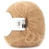 Oumefar Filato per maglieria in mohair Pashm in lana lunga angora multicolore popolare per tessere sciarpe tessute(Kaki) Yarn