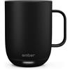 Ember Smart Mug 2 con regolazione della temperatura - 414 ml, controllabile tramite app, ricaricabile, con display LED intelligente, batteria da 80 minuti e design migliorato, colore nero