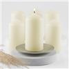 HOFER Candele a pilastro, 60 x 120 mm, avorio, crema, champagne, durata particolarmente lunga, circa 39 ore, candele spesse, confezione grande, set da 6 candele