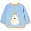 Playshoes Bavaglino per Neonato Impermeabile con Maniche Lunghe, Giraffa Ricamato