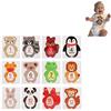 Hztyyier Adesivo Mensile Bambino, Settimanali Animali Cartoon, 12 Pezzi Supporti Foto Pietre Miliari, for Ragazze 1-12 Mesi