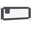 vidaXL Sponda Letto Sicurezza Bambini Grigio Scuro 180x25 cm Tessuto