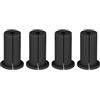 SEAFRONT Kit di Instradamento Cavi Passante per Cavi Ethernet da 1 Pollice Passante a Parete in Gomma da 4 Pezzi per la Casa e l'esterno (BLACK)