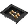 Tihebeyan Connettore Altoparlante, Morsettiera in Rame per Subwoofer con Terminale Stabile, Connettore Cavo Audio di Alta Qualità for Impianto Audio Auto e Casa