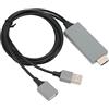 ZJchao Adattatore USB Femmina a HDMI Maschio - Cavo HDTV per connettere smartphone, tablet e pc - Interfaccia HD 1080P - Supporto video 4K - Adatto per trasmissione audio e video