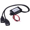 Bediffer Modulo convertitore adattatore doppio caricabatterie USB universale per telefono cellulare per auto Carica 3A DC 12V a DC 5V,Tecnologia a bordo del veicolo/GPS e sicurezza