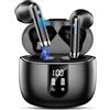 Drsaec Cuffie Bluetooth 5.4, 2026 6D Stereo Auricolari Bluetooth con App EQ Personalizzato/6 ENC Mic,56Ore Cuffie Wireless In Ear Riduzione Rumore Cuffie Senza Fili IP7 Impermeabili Cuffiette per iOS/Android
