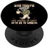 Retro Funnys Sayings Apparel Gifts Divertente Koala che si sveglia presto per andare al lavoro sarcastico PopSockets PopGrip Adesivo