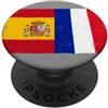 Ptera: I Love France I Love Spain A Cool Bandiera Spagna Francia Orgogliosi Tifosi Francesi Spagnoli PopSockets PopGrip Adesivo