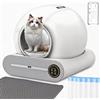 DillyRab Lettiere Autopulenti Gatti 74L con 2 Filtri e 6 Rotoli Sacchetti