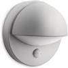 Philips Lighting Lampada a Parete June, per Esterni, Attacco E27, con Sensore di Movimento, Lampadina non inclusa, IP44, Grigia