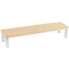 Sawhamale Espositore a scala in legno con ripiani in acrilico per organizzare cosmetici, cancelleria e oggetti da collezione (1 strato 30 cm)
