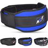 AQF - Cintura di supporto lombare per sollevamento pesi, in neoprene, disponibile in diversi colori, Blue, X Large 39-45