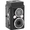 Generic Fotocamera Vintage a Doppio Obiettivo con Messa a Fuoco Automatica Grandangolare da 12 MP HD per Viaggi di Studenti Adolescenti, Fotocamera Portachiavi retrò Colorata in ABS