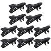 Be In Your Mind 10PCS 6mm Microfono risvolto Tie Clips Mini Portatile Metallo Mic Morsetto Supporto per bavero Lavalier Microfono di Ricambio Elementi di fissaggio Nero