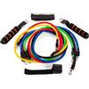 Endless EL1043 Toning Tubes Set of 5 with Different Resistance Levels | Multi Colour | Material : Natural Latex | With Door Anchor, Handles, Waterproof Carry Bag, Leg Ankle Straps for Men and Women