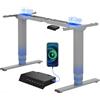 FLEXISPOT EC4 Scrivania Regolabile in Altezza con 2 Motori Potenti, Telaio a 3 Livelli, Scrivania Standing Desk Elettrica con Tastiera Intelligente, Capacità di Carico 120 kg.