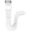 VARIOSAN Tubo di scarico flessibile 13972, 1 1/4 x 32 mm, sifone/guarnizione dell'odore per lavabo, allungabile da 320-880 mm