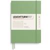 LEUCHTTURM1917 Taccuino Composition B5, Copertina morbida, Sage, A righe | 123 pagine numerate con indice, 2 segnapagina, cucito a filo, senza acidi