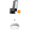 Netatmo Presence Nera con Sirena + Sensore Fumo Smart in Omaggio