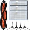 EpheyFIF Spazzola principale, 4 spazzole laterali e 3 filtri kit di ricambio compatibile con Cecotec per robot aspirapolvere Conga 7690 e M20, carta da filtro in plastica di nylon