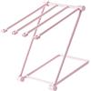 Qcwwy Stendibiancheria Stendibiancheria Stendibiancheria Pieghevole Porta Stracci da Strofinaccio Strofinaccio Porta Asciugamani Dal Design Minimalista Strofinaccio Appeso (Rosa chiaro)