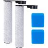URPIZY Set di aspirapolvere a umido e a secco per Eureka NEW430 JONR ED12, set di accessori per aspirapolvere, spazzola in microfibra per la cura dei pavimenti, rullo di ricambio, 2 rulli spazzolini + 2