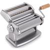 Imperia IPasta Linea Classica. Macchina per la pasta 100% Made in Italy. Macchina pasta fresca in acciaio. Sfogliatrice manuale con manovella. Crea sfoglia, Lasagne, Tagliolini, Fettuccine (Argento)