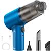Aprilsunnyzone Aspirapolvere senza fili per auto con aspirazione e soffiaggio multifunzionale, design compatto e portatile per una pulizia efficiente degli interni dell'auto (blu)