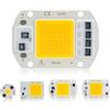 NUOYIYI Lampada a chip LED COB 3W 5W 7W 9W 10W 20W 30W 50W 220V IC intelligente Nessun driver necessario Lampadina LED per faretto a luce di inondazione Illuminazione fai-da-te-9W_Bianco caldo
