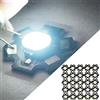 Generic Lampadina per Faretti a LED con Substrato in Alluminio Ad Alta luminosità per Illuminazione Stradale, Sorgente Luminosa a Chip 25PCS 3W 3.2-3.4V (6000-6500K)