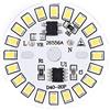 COCOCO LED Chip Lampadina Patch Lampada SMD Piastra Circolare Modulo Sorgente Luminosa Piastra per Lampadina-9w bianco caldo