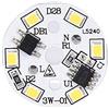 COCOCO LED Chip Lampadina Patch Lampada SMD Piastra Circolare Modulo Sorgente Luminosa Piastra per Lampadina-3w bianco caldo