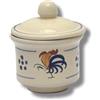Fratelli Colì Colì Zuccheriera Serie Gallo in terracotta con coperchio - Contenitore per condimenti Barattolo spezie, Utensili da Cucina Forniture per Spezie, Smaltata, Made in Italy.