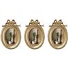 EpheyFIF Cornici in resina, confezione da 3 pezzi, stile vintage, color oro, per soggiorno, camera da letto, ufficio, galleria, decorazione d'interni, compatibile con foto artistiche (A)