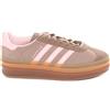 Adidas Sneakers Donna Adidas Gazelle Bold Marrone Rosa