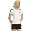 Adidas Polo Manica Corta Donna Adidas 3-Stripes Bianco Nero