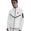 Nike Felpa Donna Nike Sportswear Tech Fleece Windrunner Bianco Nero
